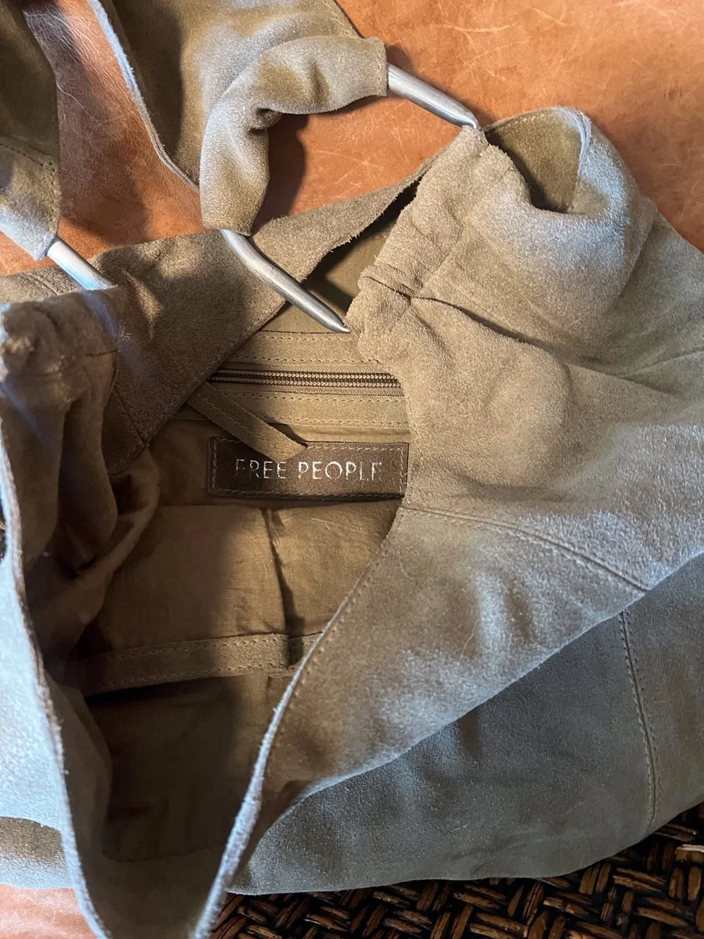 Free People Bobbi Slouch Suede Tote